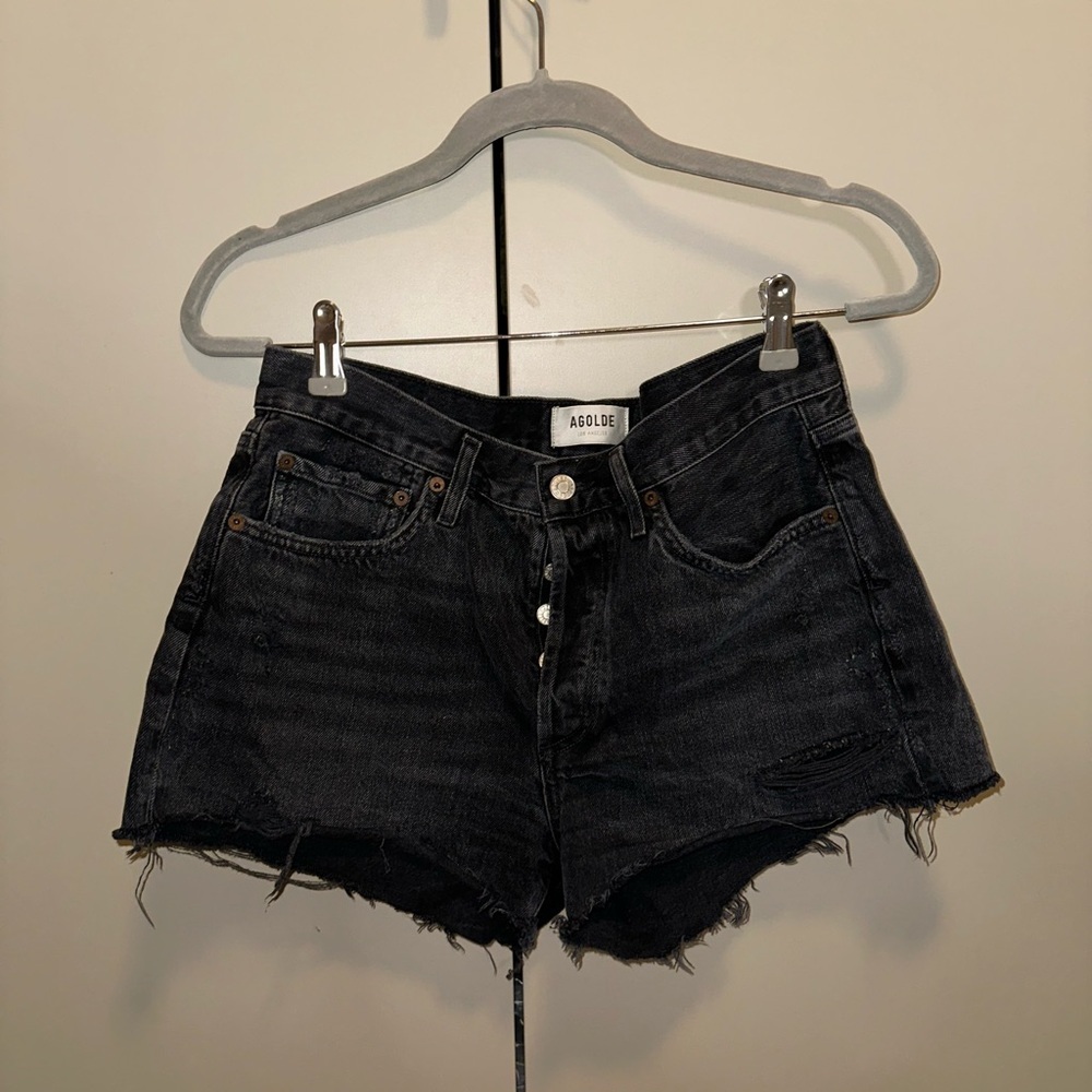 AGOLDE Parker Cut Off Shorts Size 27 - Picture 6 of 11